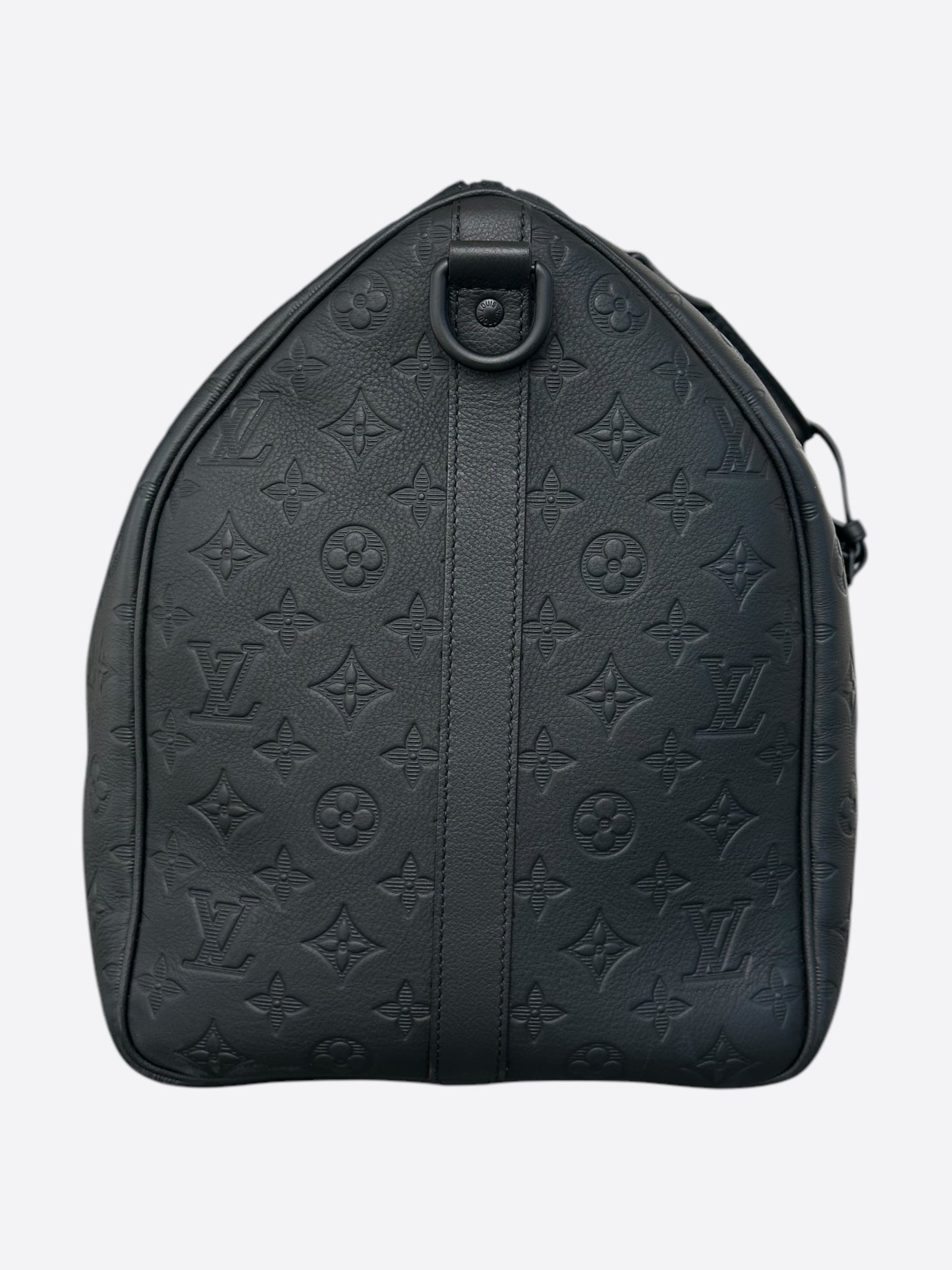 Louis Vuitton Black Monogram Shadow Keepall 50