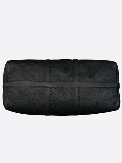 Louis Vuitton Black Monogram Shadow Keepall 50