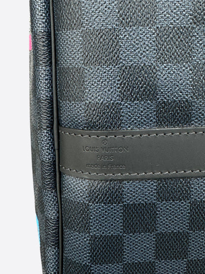 Louis Vuitton Damier Cobalt Jungle Keepall 55