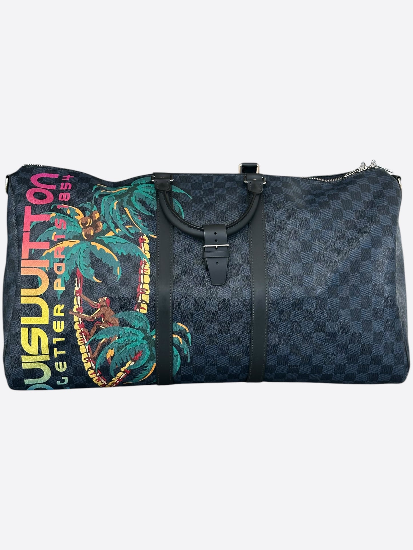 Louis Vuitton Damier Cobalt Jungle Keepall 55