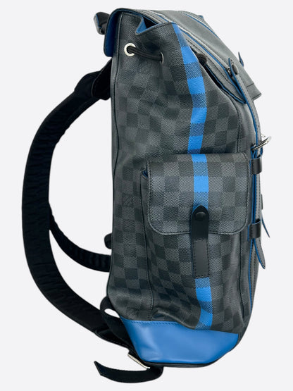 Louis Vuitton Damier Graphite & Blue Christopher Backpack