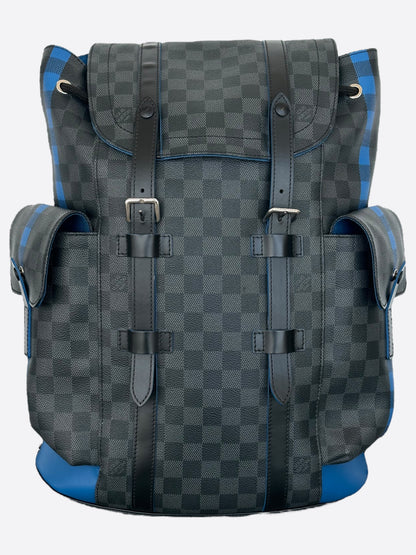 Louis Vuitton Damier Graphite & Blue Christopher Backpack – Savonches
