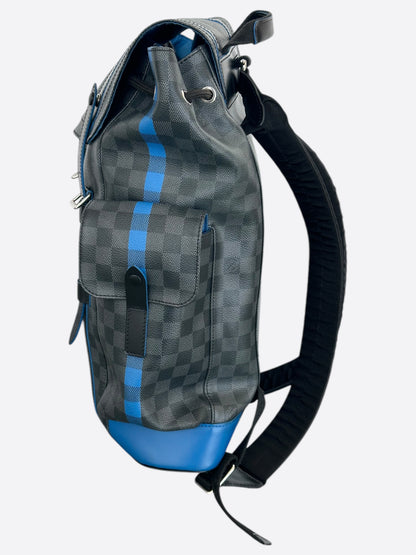 Louis Vuitton Damier Graphite & Blue Christopher Backpack