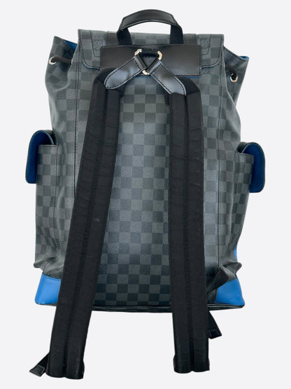 Louis Vuitton Damier Graphite & Blue Christopher Backpack