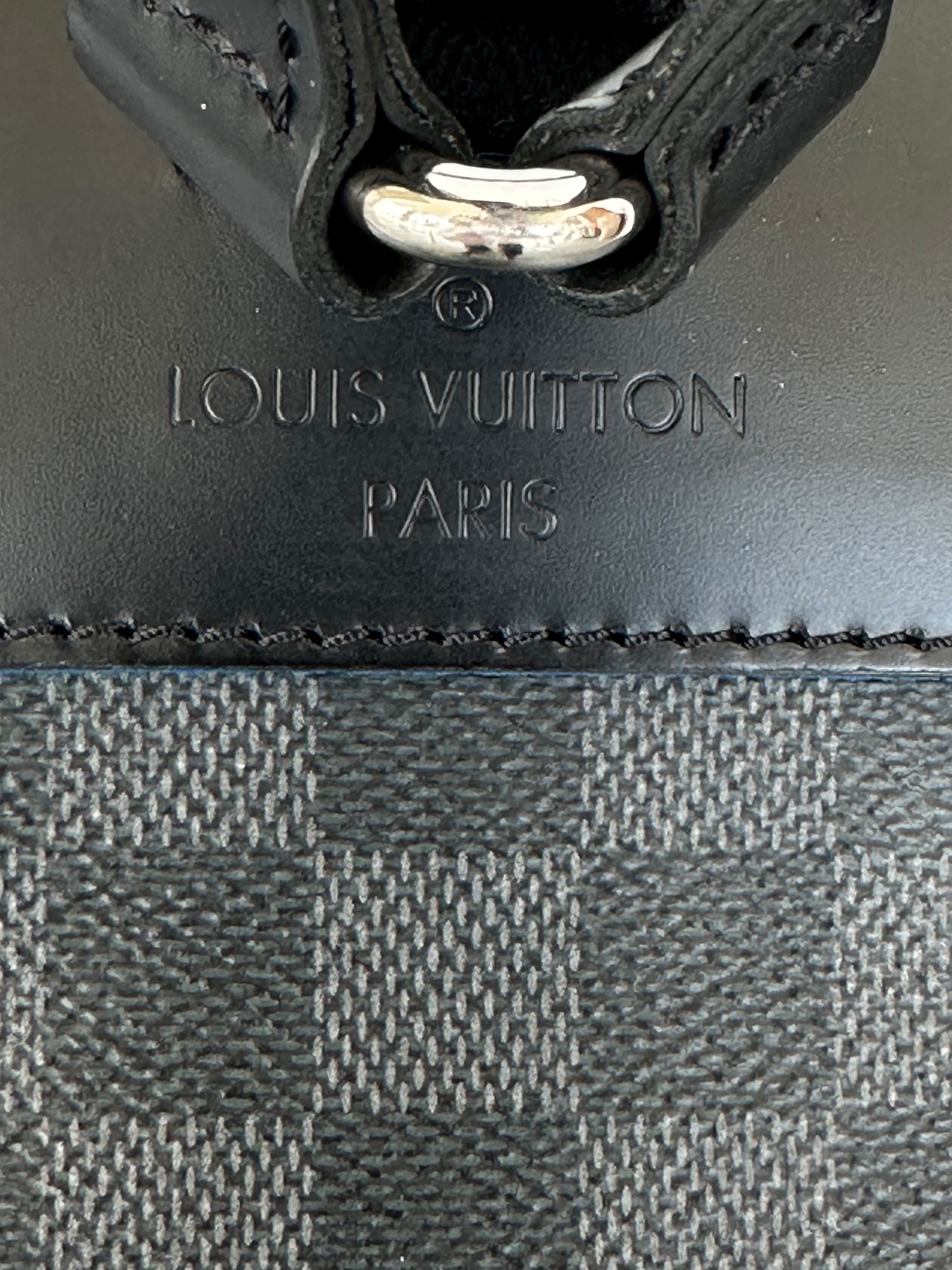 louis vuitton christopher damier graphite blue backpack Louis Vuitton Damier Graphite & Blue Christopher Backpack – Savonches