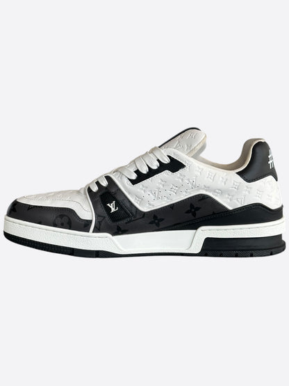 Louis Vuitton Black & White Monogram Trainers