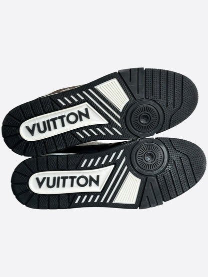 Louis Vuitton Black & White Monogram Trainers