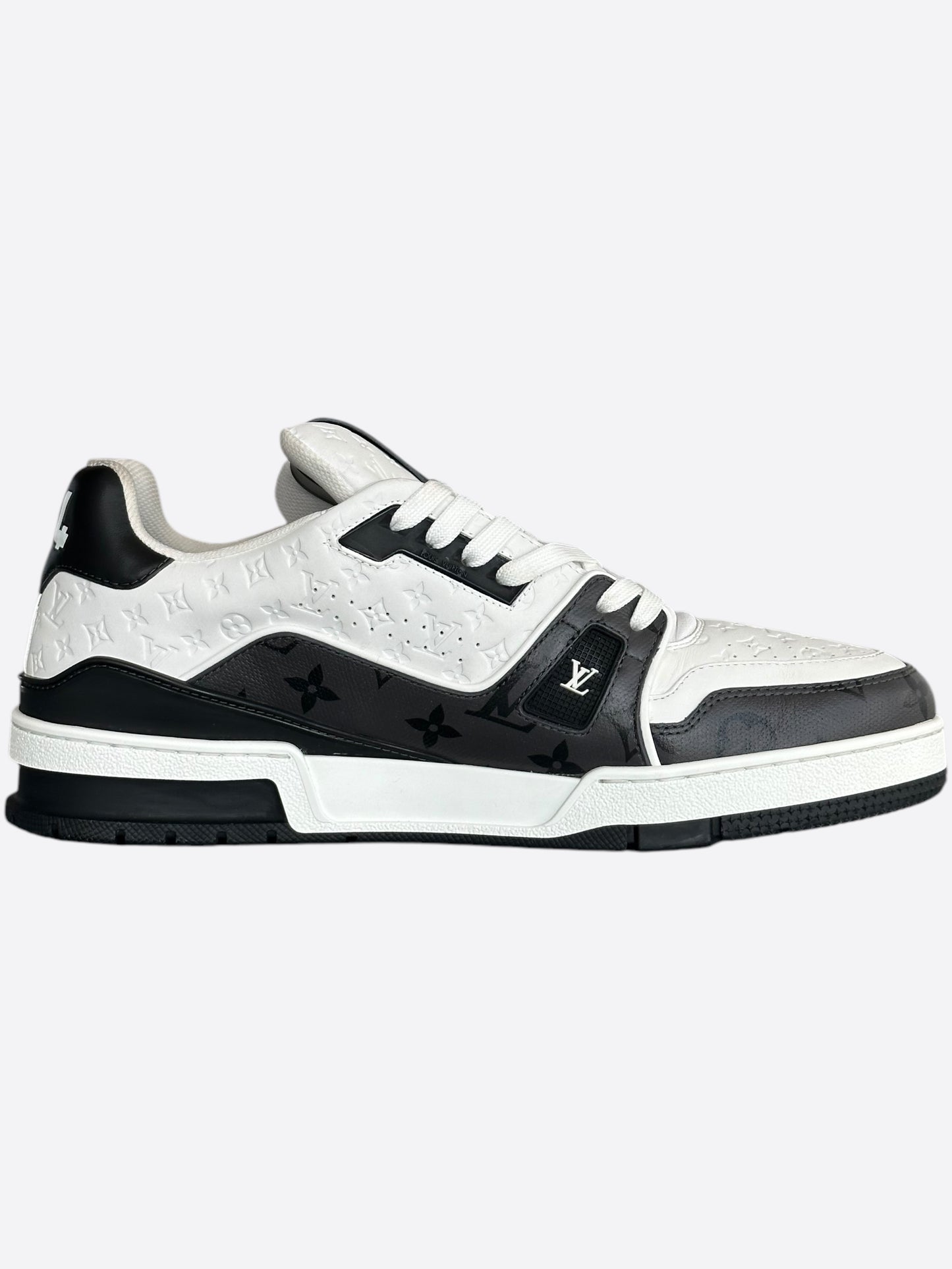 Louis Vuitton Black & White Monogram Trainers