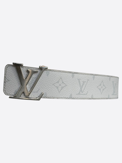 Louis Vuitton Green & White Monogram Reversible Belt