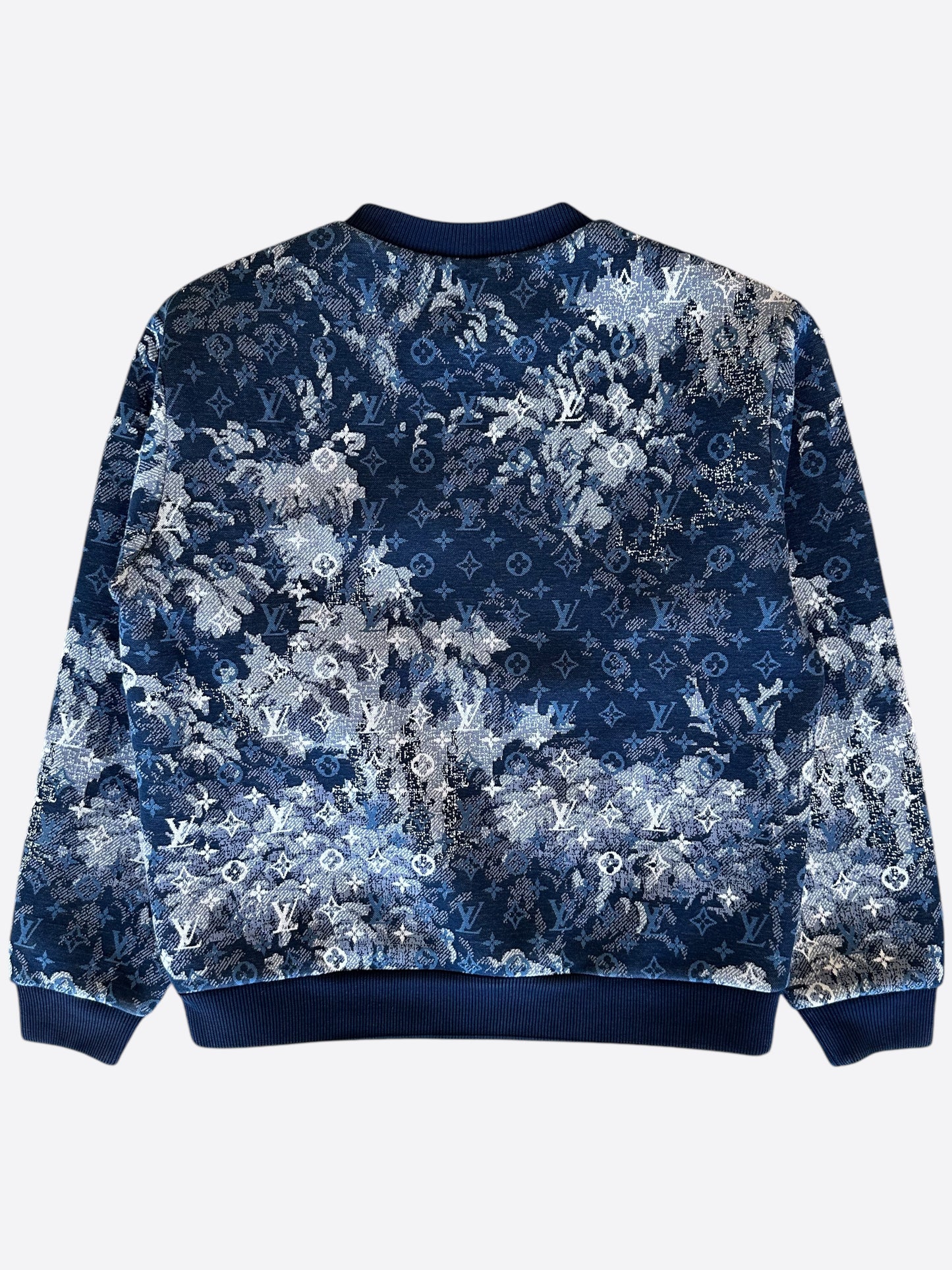 Louis Vuitton Blue Tapestry Monogram Sweater