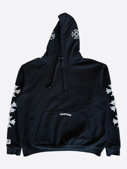 Chrome Hearts Drake Black & White Certified Horseshoe Logo Hoodie