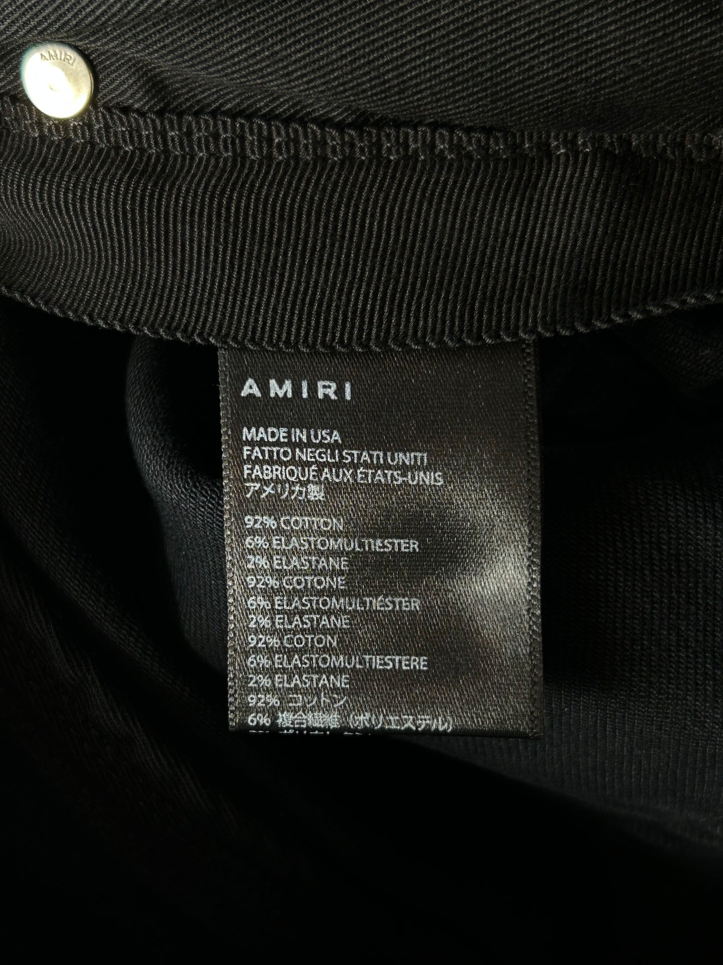Amiri Aged Black Thrasher Plus Jeans