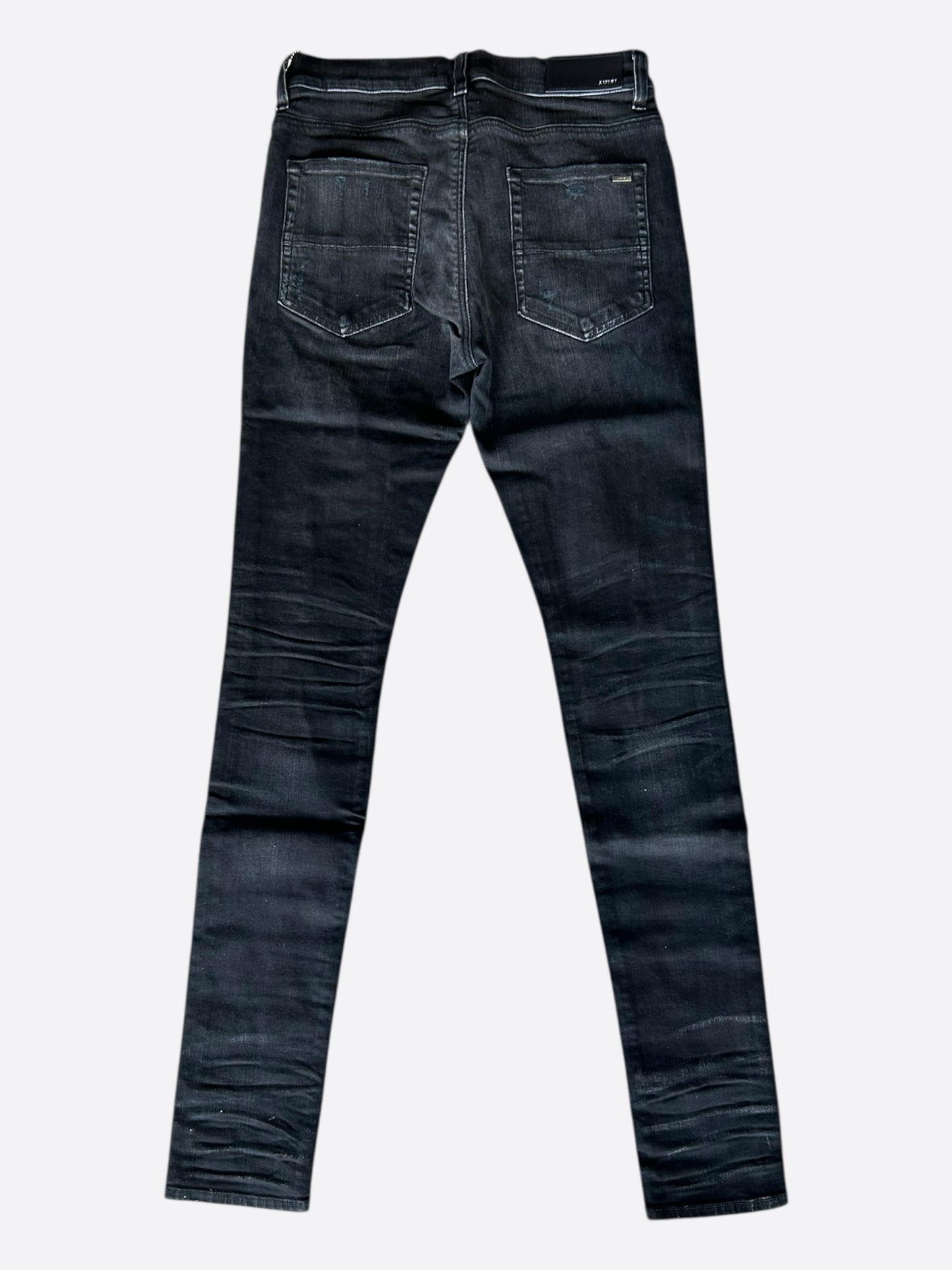 Amiri Aged Black Thrasher Plus Jeans
