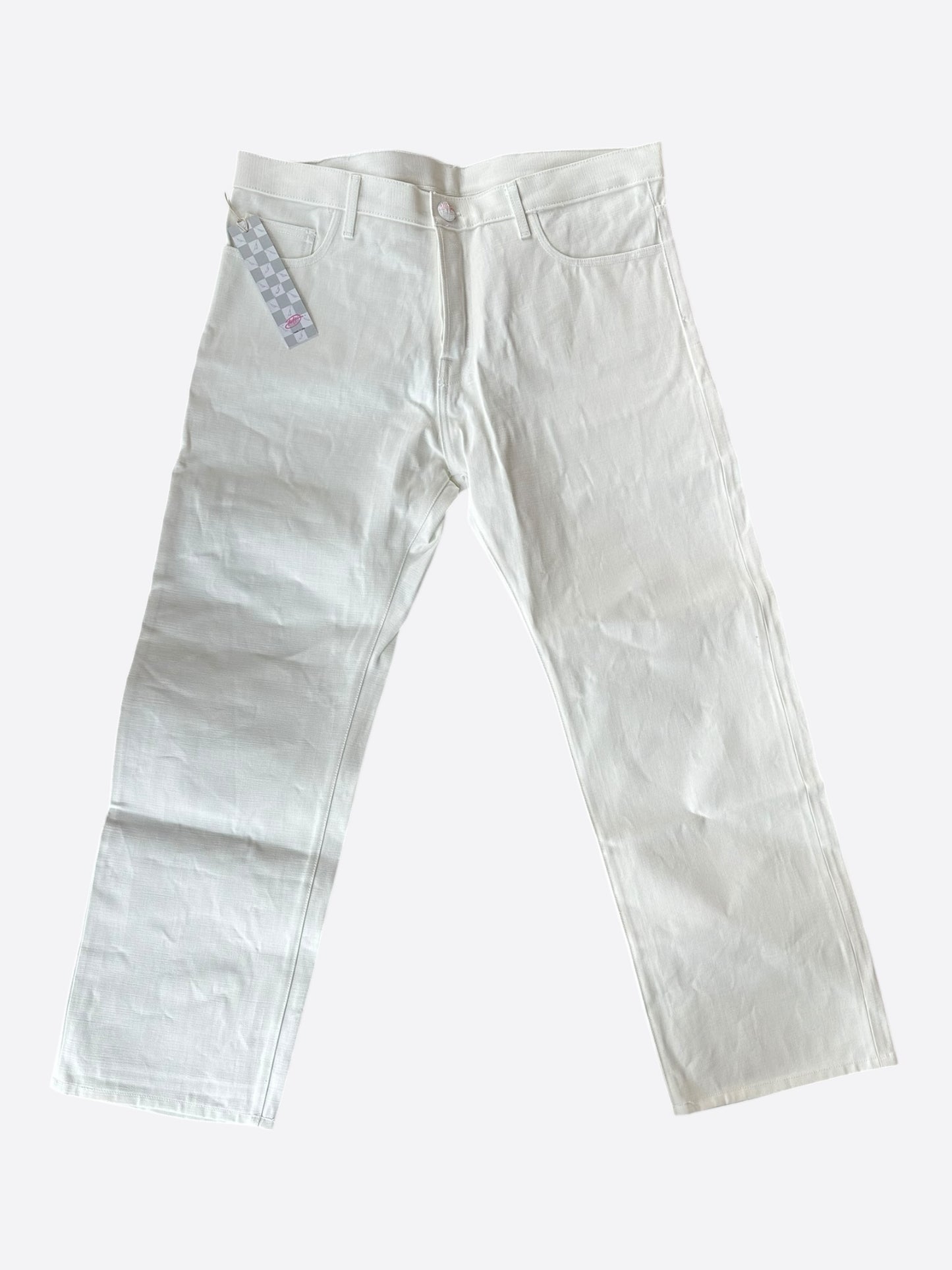 Matty Boy White Anti Promo Patch Jeans