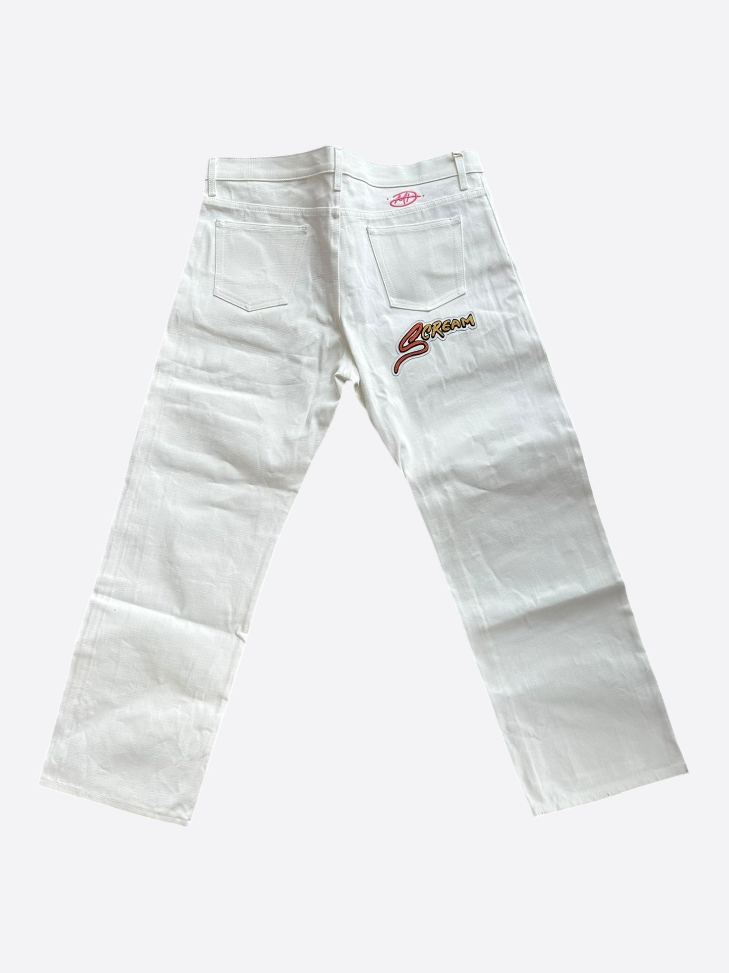 Matty Boy White Anti Promo Patch Jeans