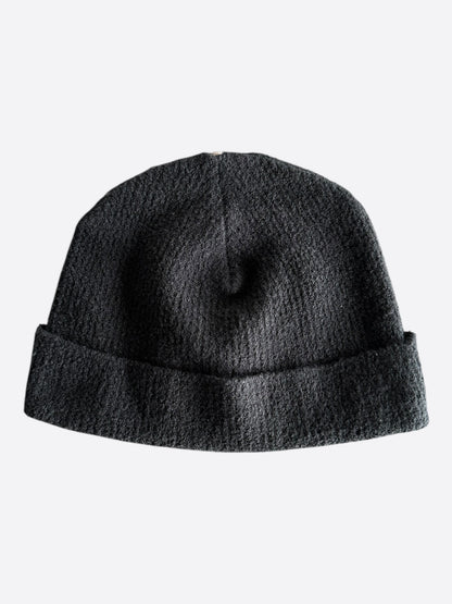 Chrome Hearts Black Ponyhair Cross Patch Beanie