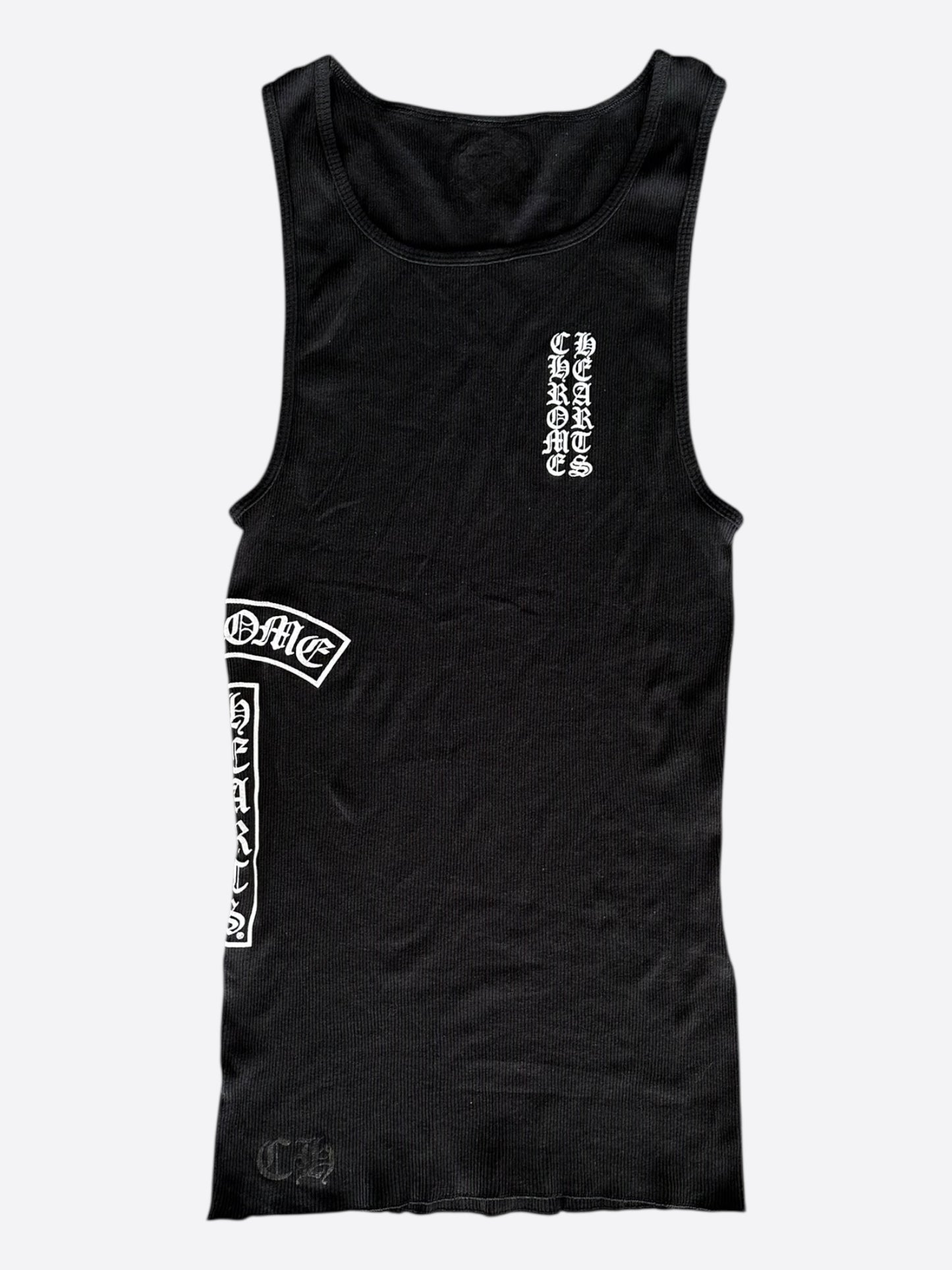 Chrome Hearts Black & White T-Bar Logo Tank Top