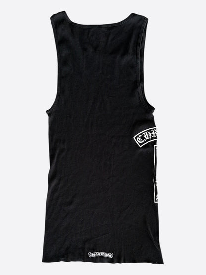 Chrome Hearts Black & White T-Bar Logo Tank Top