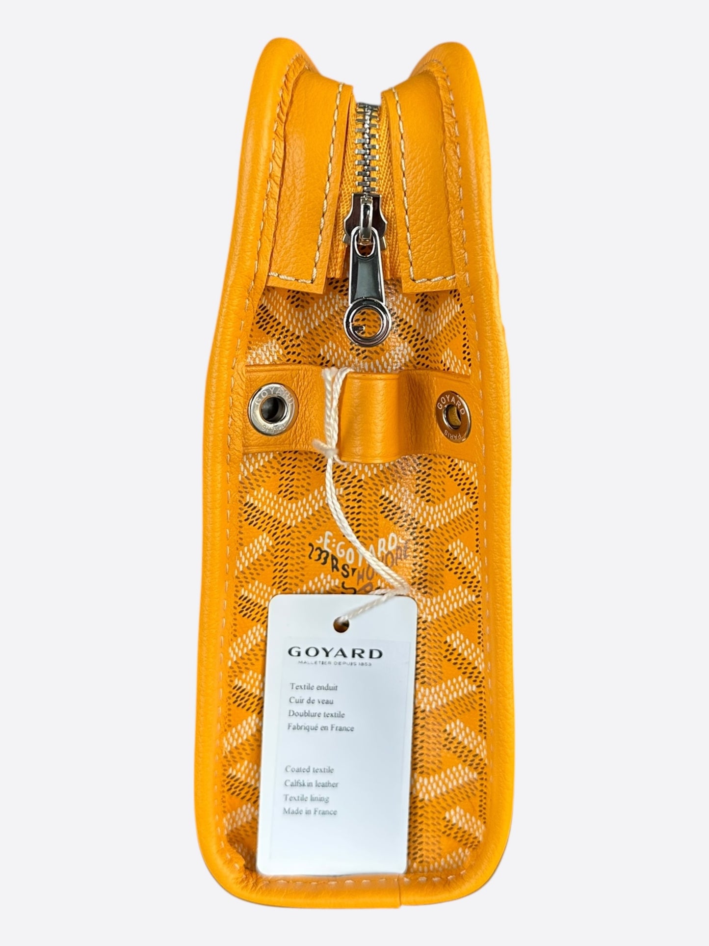 Goyard Yellow Jouvence MM Toiletry Bag