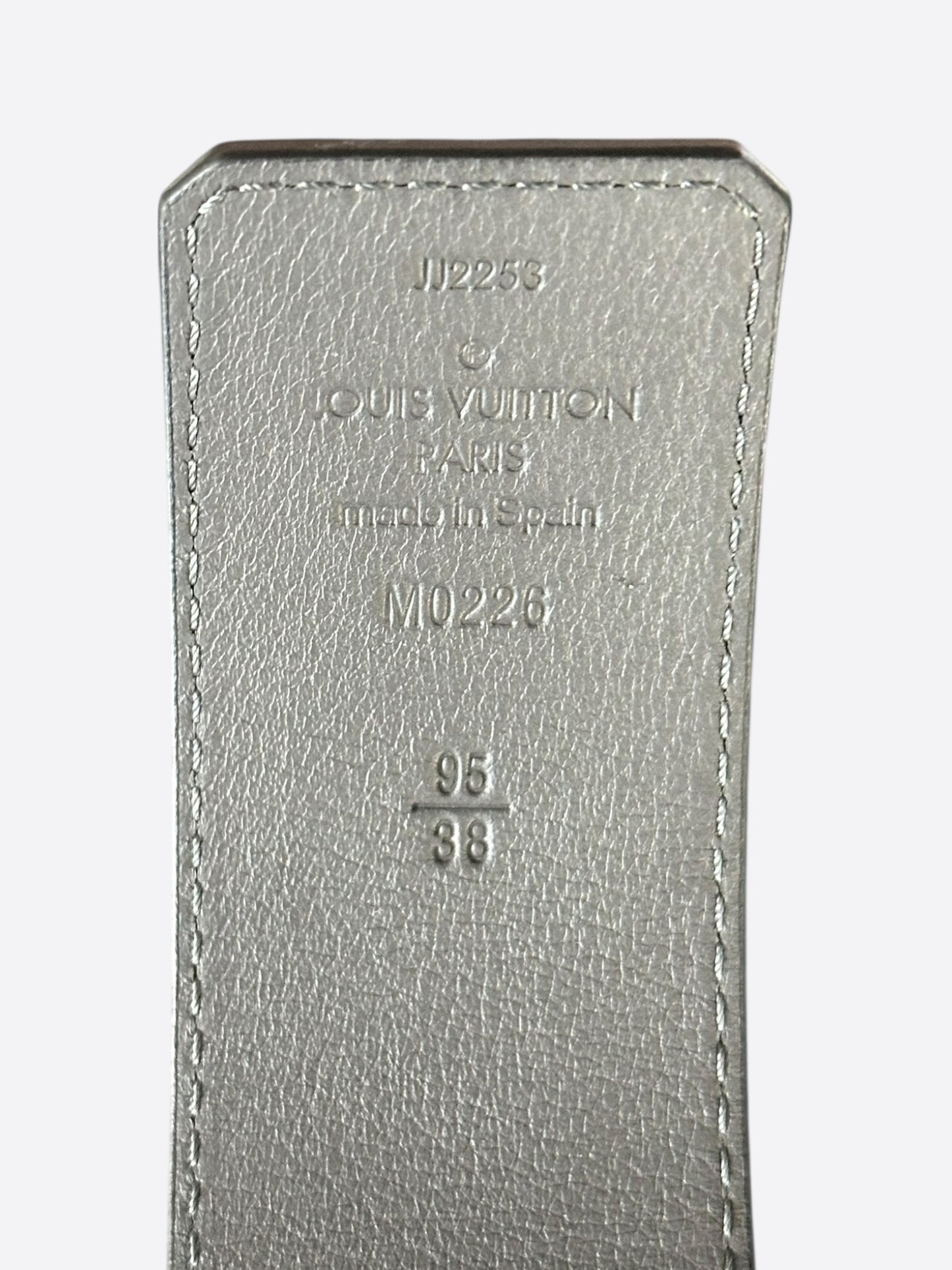 Louis Vuitton Black Gold & Silver Optic Reversible Belt