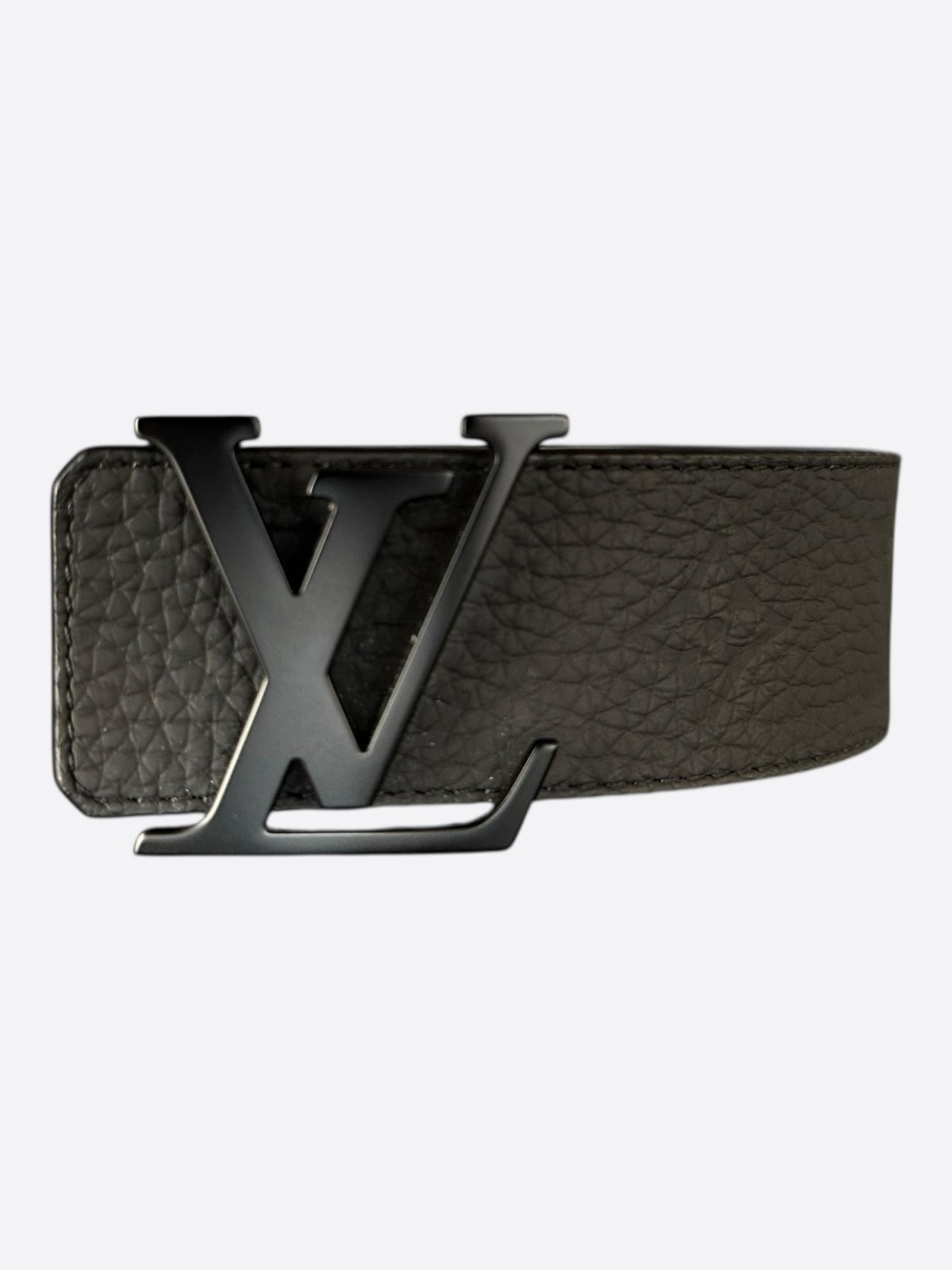 Louis Vuitton Black Taurillon Monogram Reversible Belt