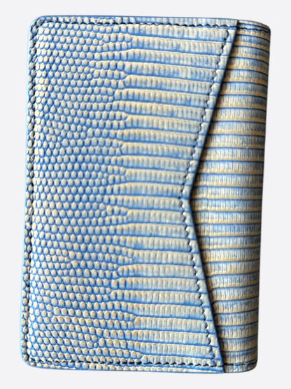 Louis Vuitton Blue & Yellow Lizard Pocket Organizer