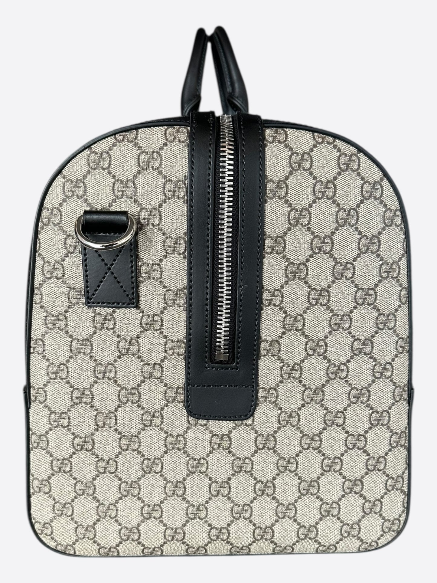 Gucci Tan & Black GG Monogram Large Duffel Bag