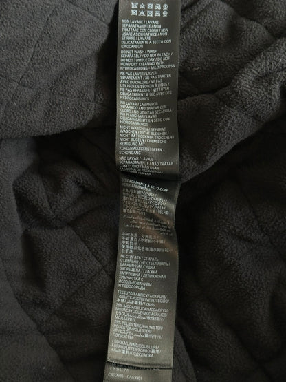 Balenciaga Black Faux Fur Quilted Jacket