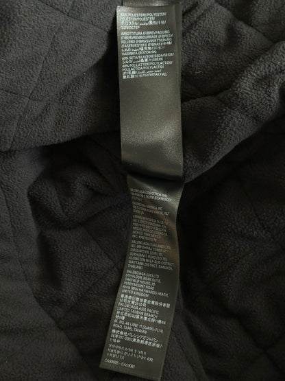 Balenciaga Black Faux Fur Quilted Jacket