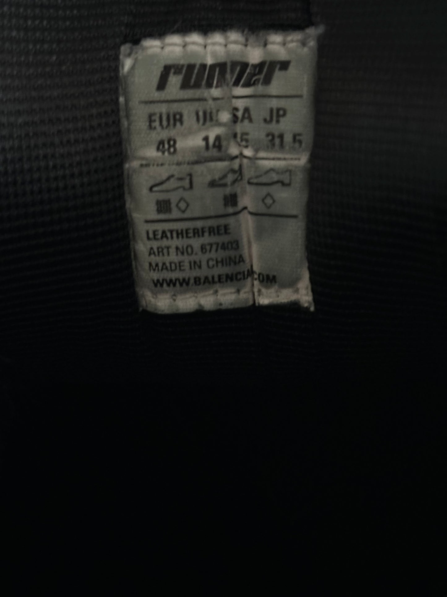 Balenciaga Black Mesh Runner Sneakers