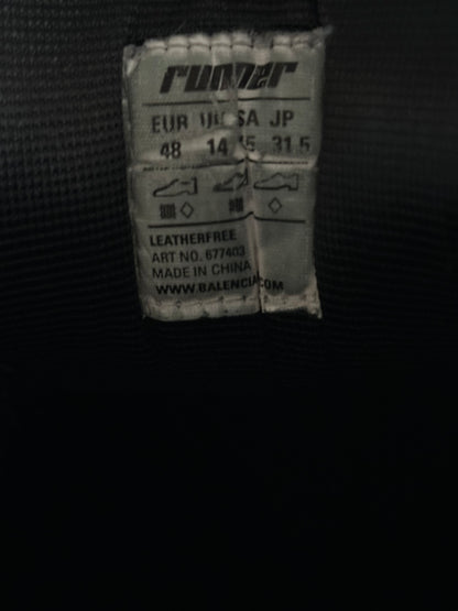 Balenciaga Black Mesh Runner Sneakers