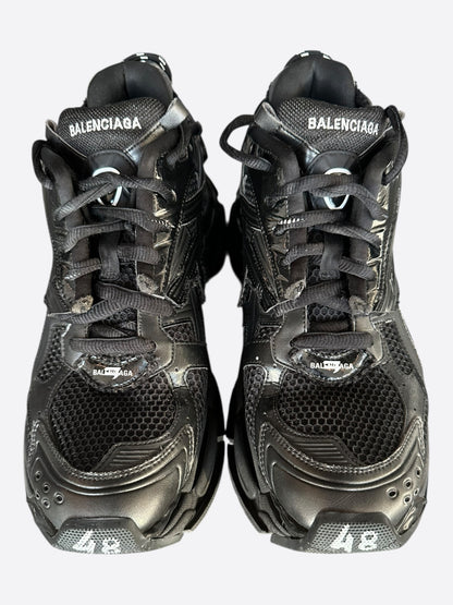 Balenciaga Black Mesh Runner Sneakers