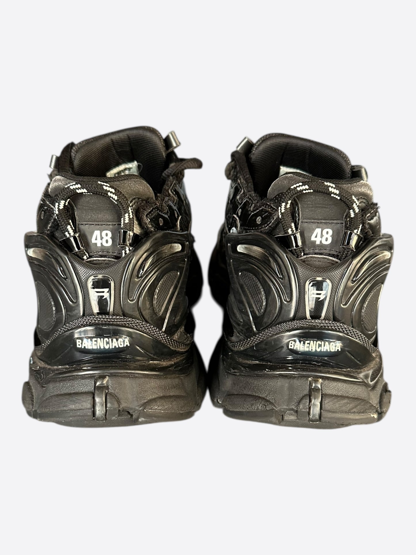 Balenciaga Black Mesh Runner Sneakers