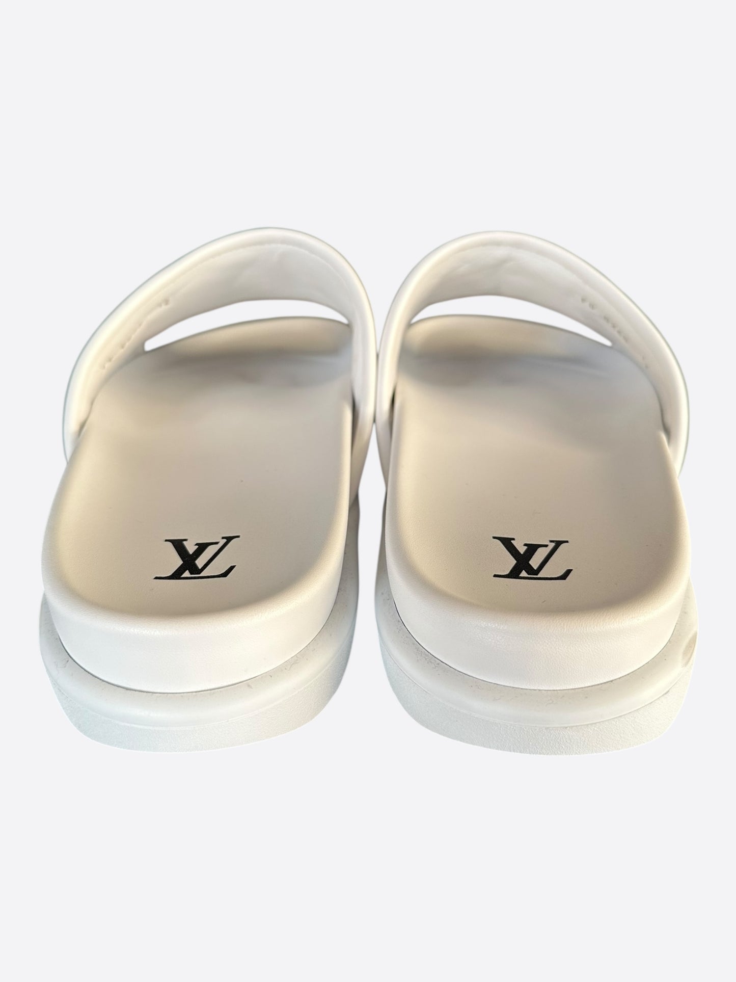 Louis Vuitton White Monogram Miami Mules