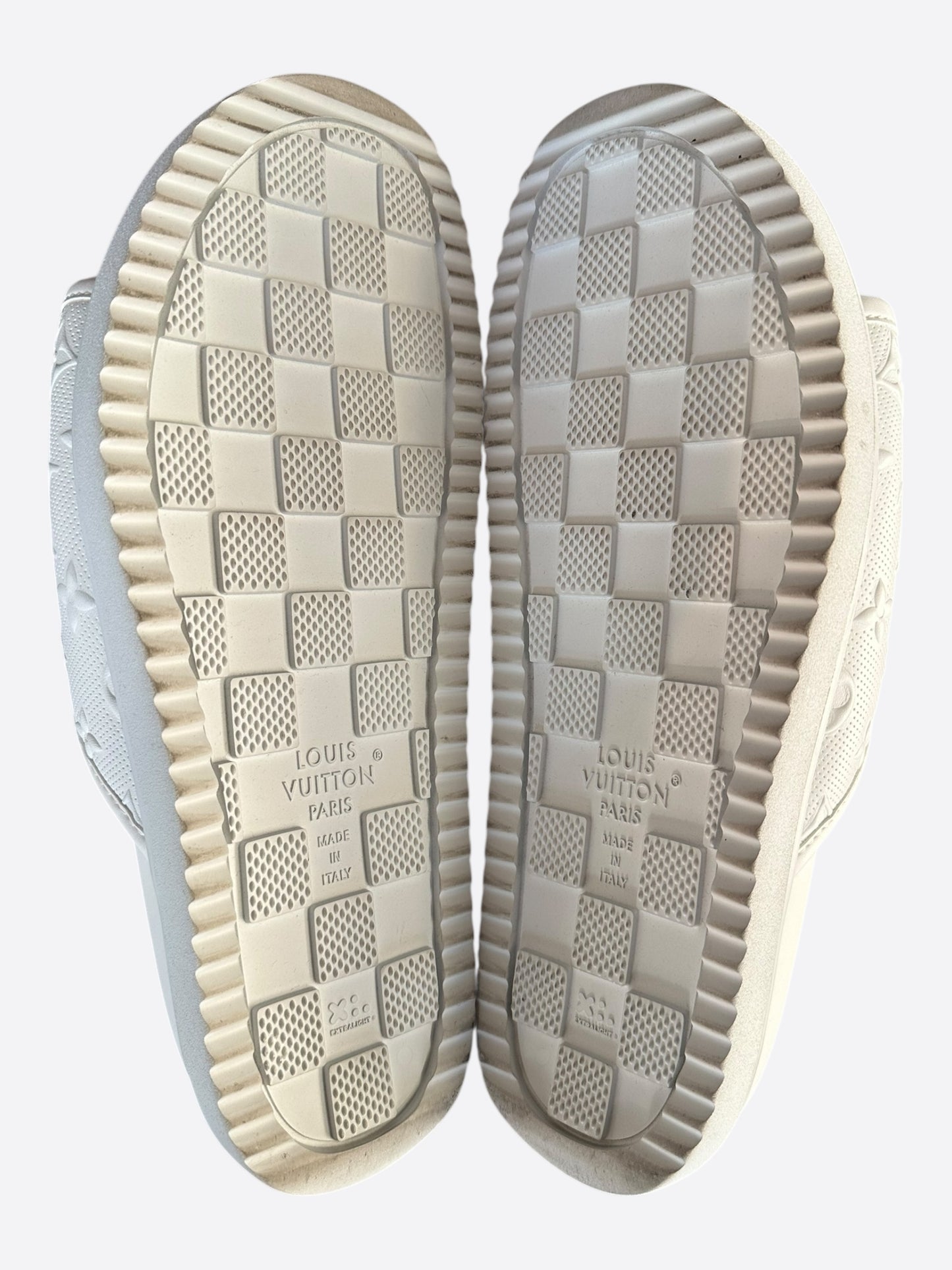 Louis Vuitton White Monogram Miami Mules