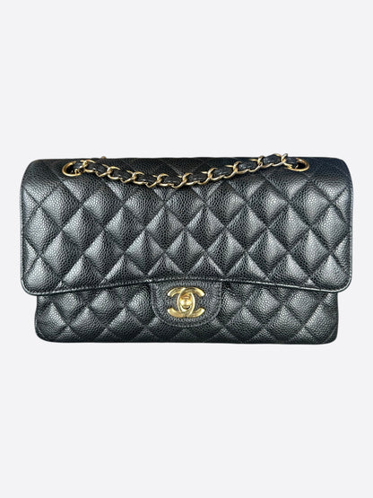 Chanel Black Caviar Quilted Medium Flap Bag