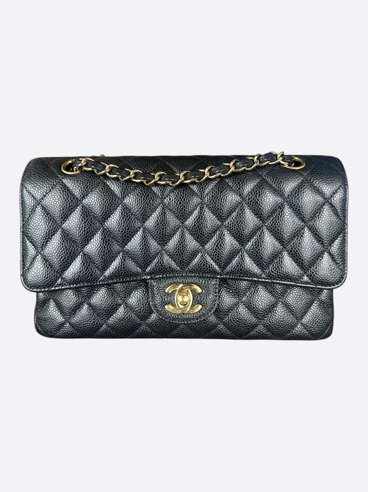 Chanel Black Caviar Quilted Medium Flap Bag