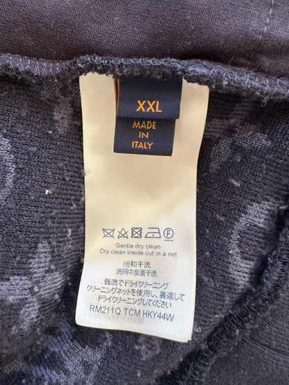 Louis Vuitton Navy Monogram Fleece Jacket