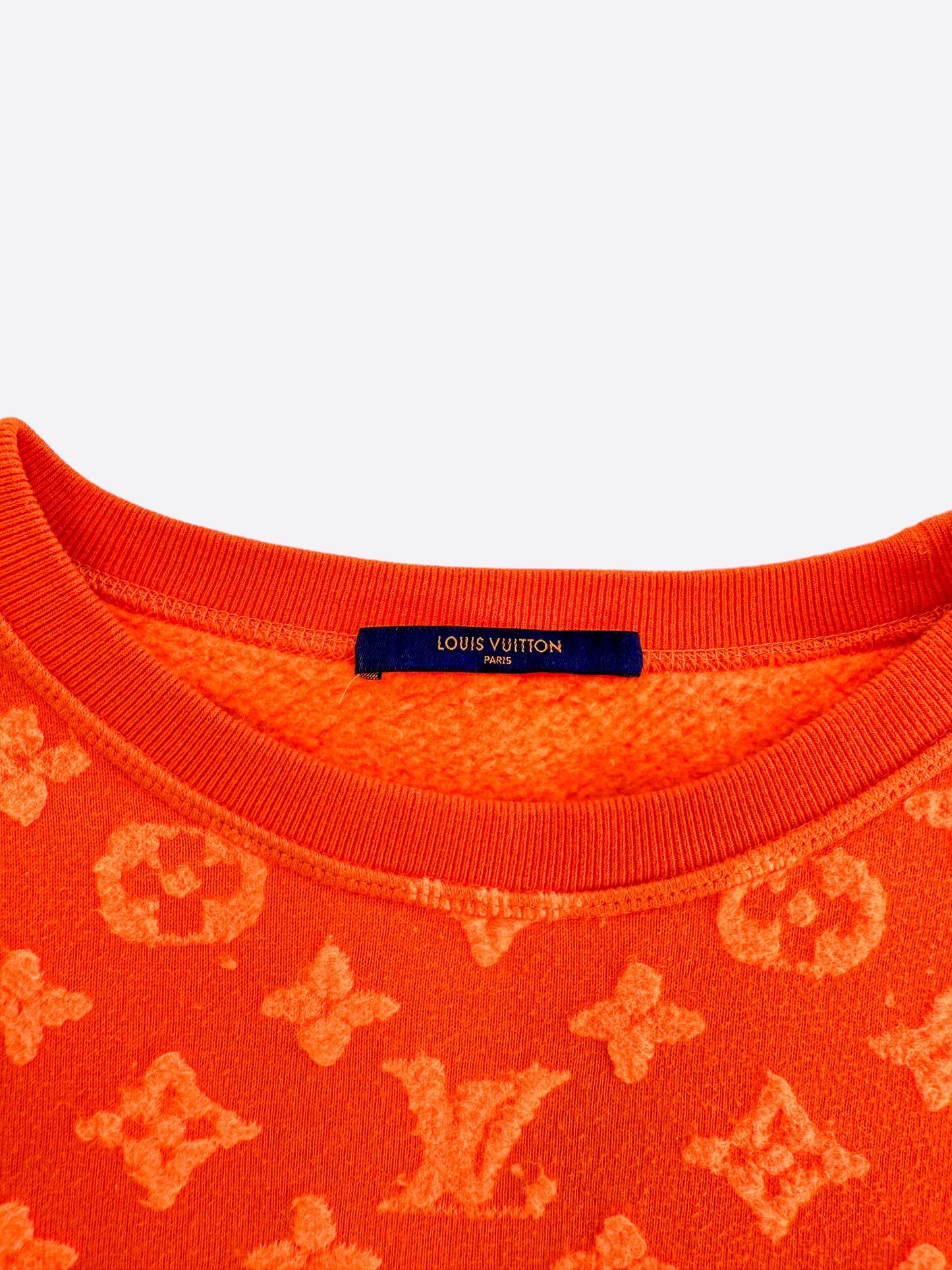 Louis Vuitton Orange Monogram Jacquard Sweater