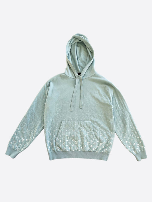 Louis Vuitton Blue & White Gradient Monogram Hoodie