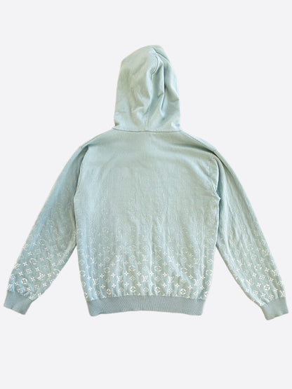 Louis Vuitton Blue & White Gradient Monogram Hoodie