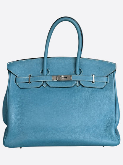 Hermes Blue Jean Togo Birkin 35