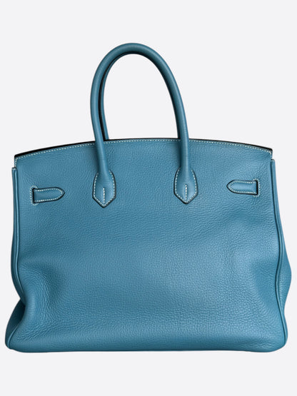 Hermes Blue Jean Togo Birkin 35