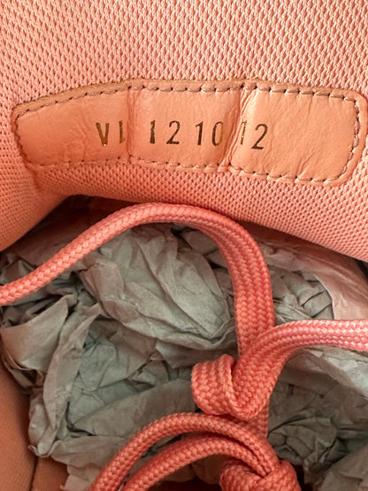 Louis Vuitton Pink & White Monogram Trainers