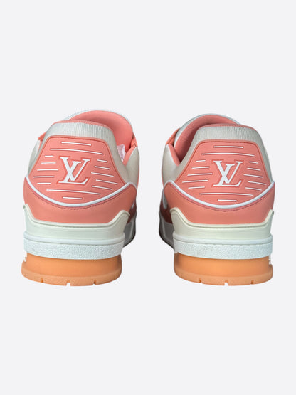 Louis Vuitton Pink & White Monogram Trainers