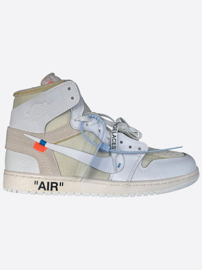 Nike Off-White White Euro Jordan 1 Hightop Sneakers