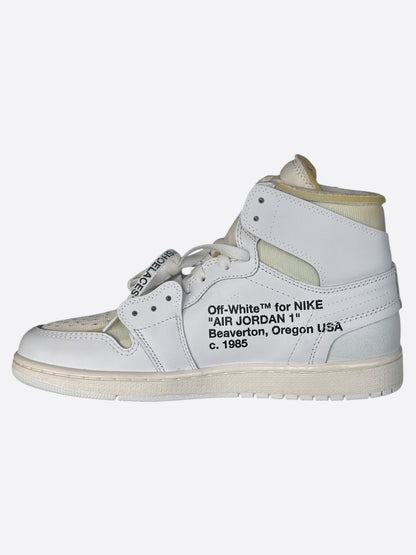 Nike Off-White White Euro Jordan 1 Hightop Sneakers