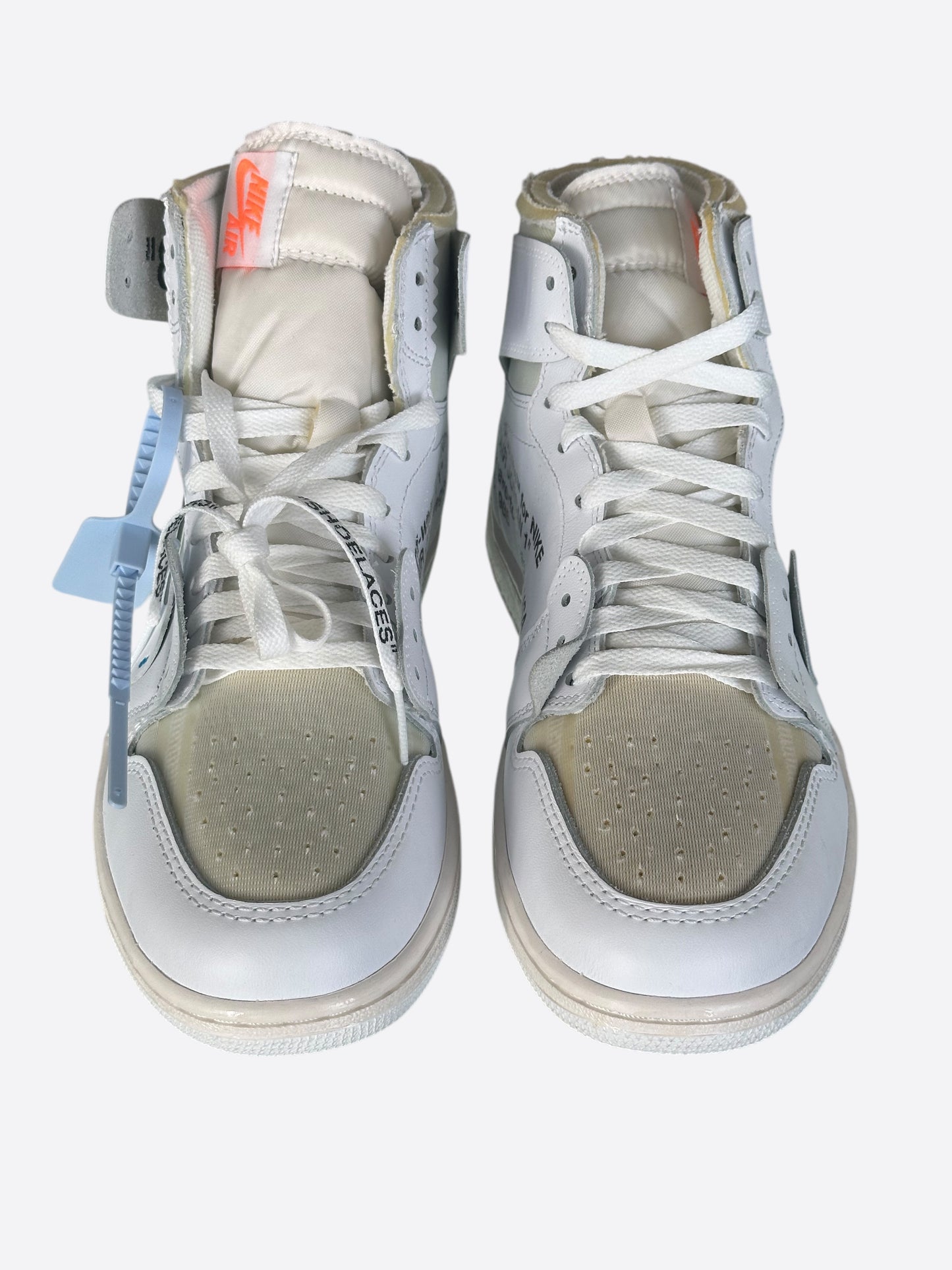 Nike Off-White White Euro Jordan 1 Hightop Sneakers