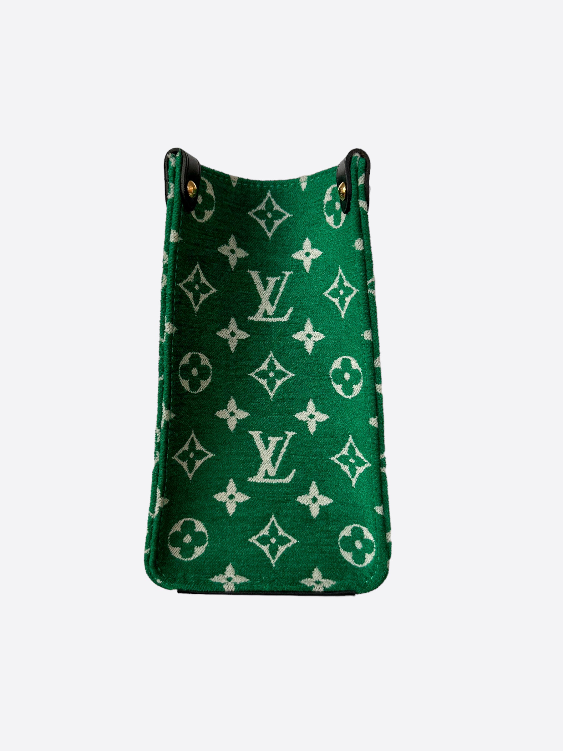 Louis Vuitton Green & White Monogram On The Go PM