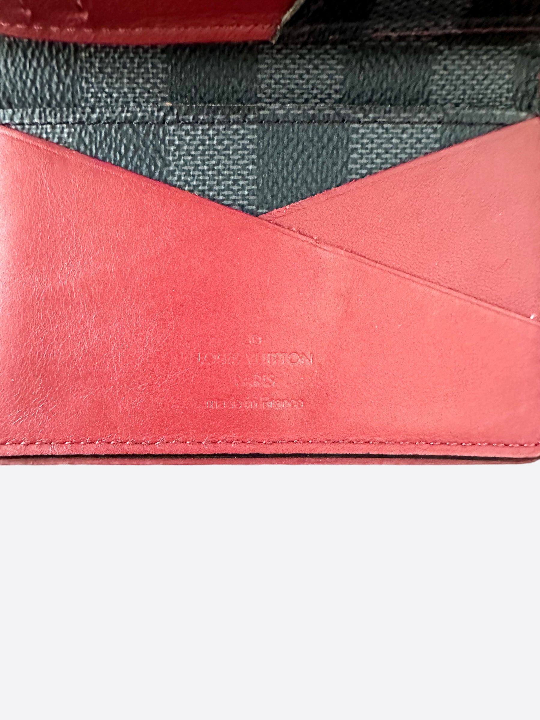 Louis Vuitton Damier Graphite and Red Pocket Organizer